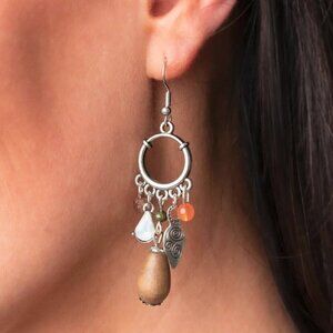 Paparazzi Jewelry Accessories - Bountiful Blessings - Multi Earrings - Vintage